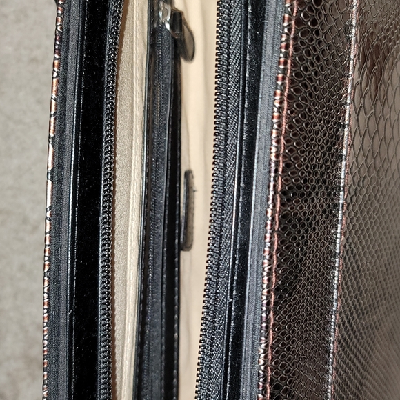 MICHE Snakeskin Embossed Magnetic Shell for the Classic Bag Bronze Black - Picture 7 of 11